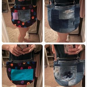 Blue Jean purse reversible!